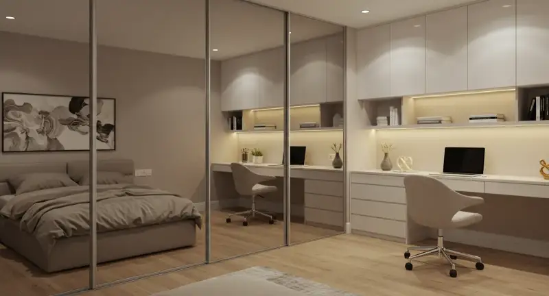 Depois da transformação com armário planejado Art Closet