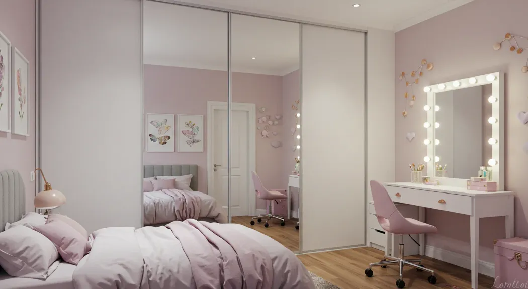 Armário planejado com portas de correr e camarim — Art Closet