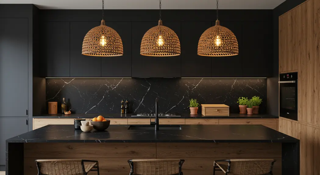 Cozinha planejada com MDF Grafite Acetinada e Caramuru Trend Sudão — Art Closet